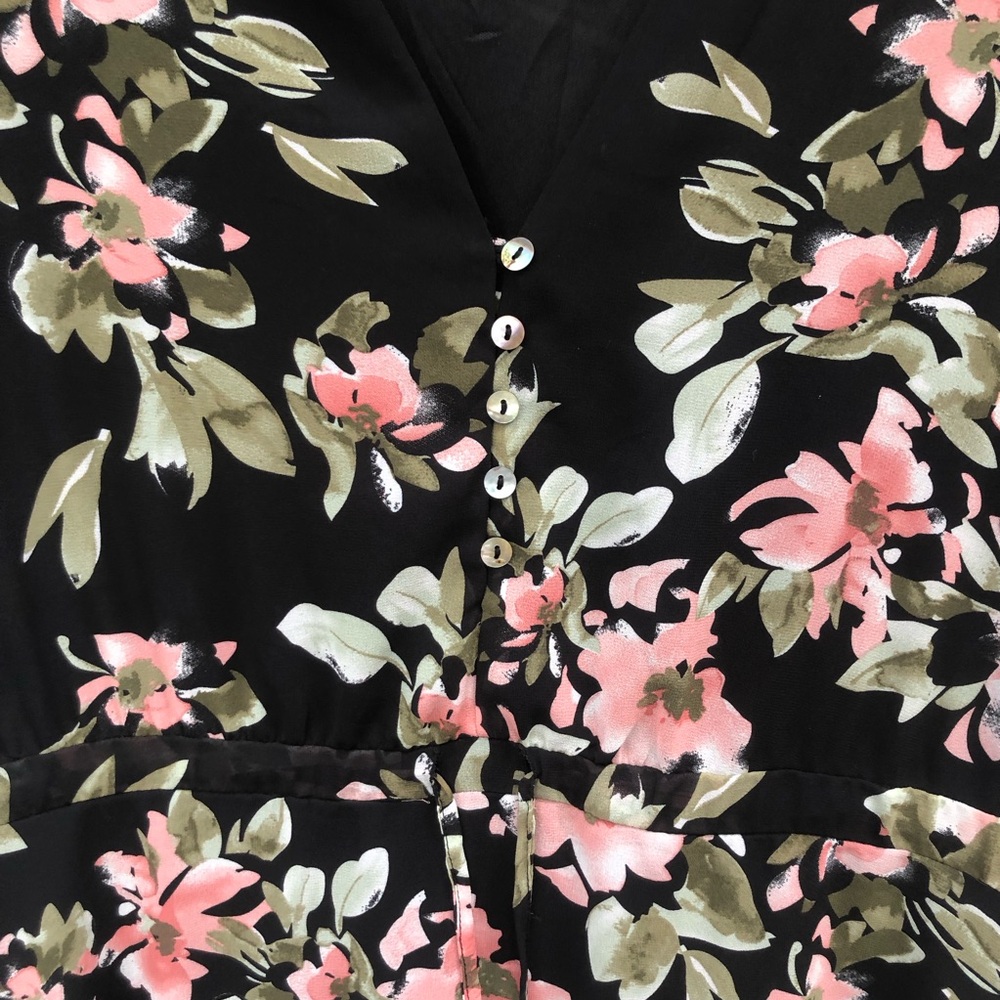 Entro Floral Short Sleeve Dress size Small - Picture 8 of 8